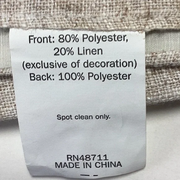 Winter Holiday Christmas Pine Cone Sequin Berry Embroidered Linen Table Runner - Picture 7 of 9